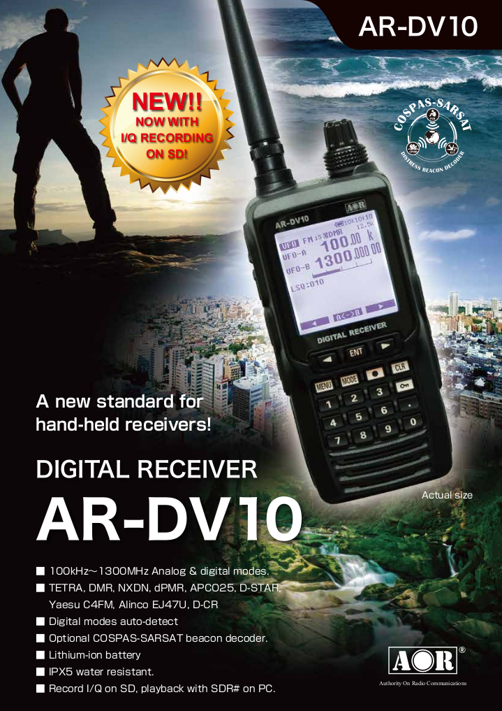 AR-DV10 | RECEIVERS | AOR U.S.A., INC. Authority On Radio 