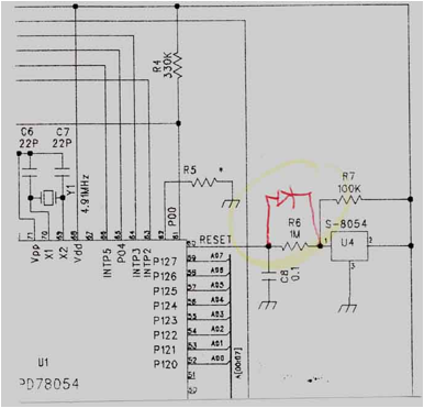 a diode in the schematic