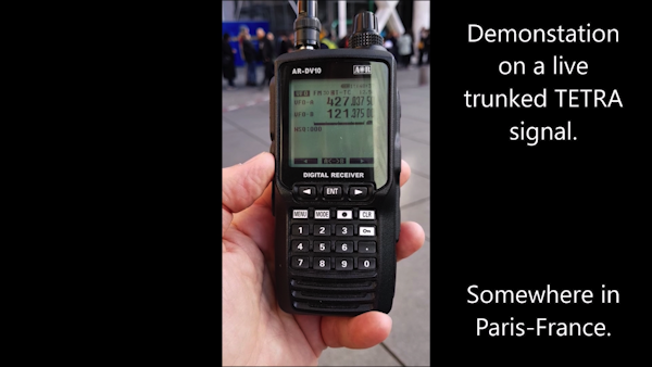 TETRA trunk decoding AR-DV10